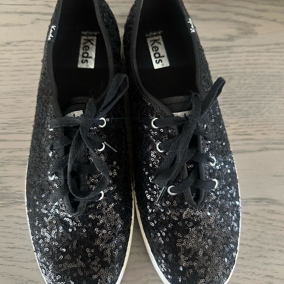 Keds Black Glitter Sneakers Casual Style - Picture 5 of 5